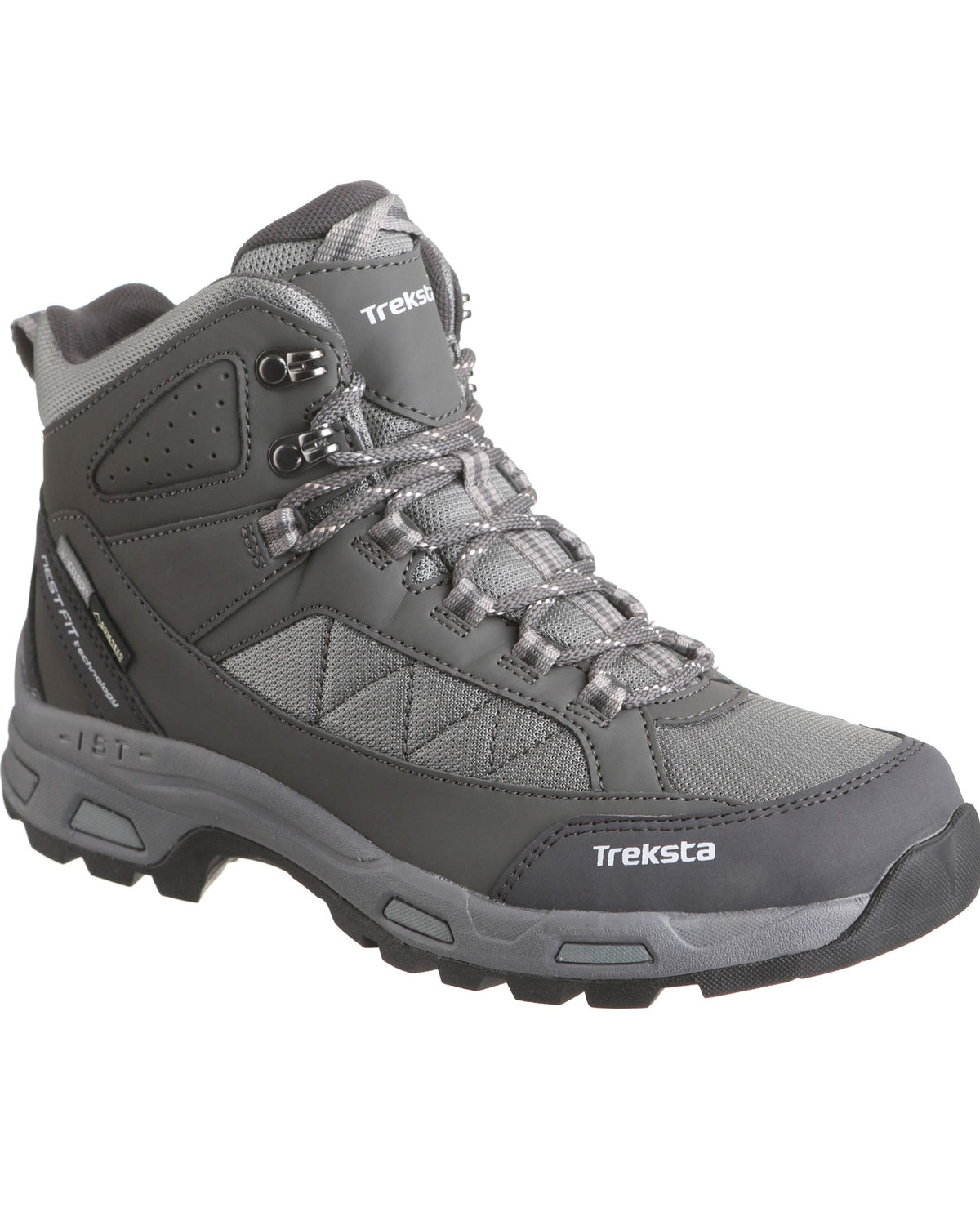 Treksta Truro charcoal waterproof Gore-Tex mid walking boot, side view